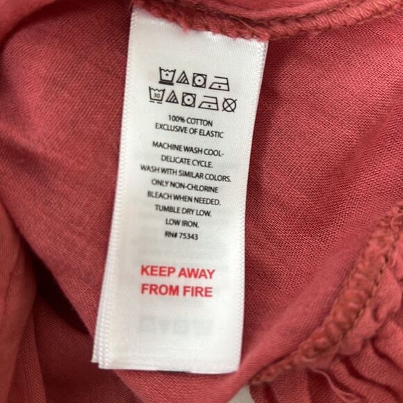 HOUSE of Harlow 1960 Flounce Hem Eyelet A-Line Midi Sundress Salmon Pink NWT - Picture 5 of 5